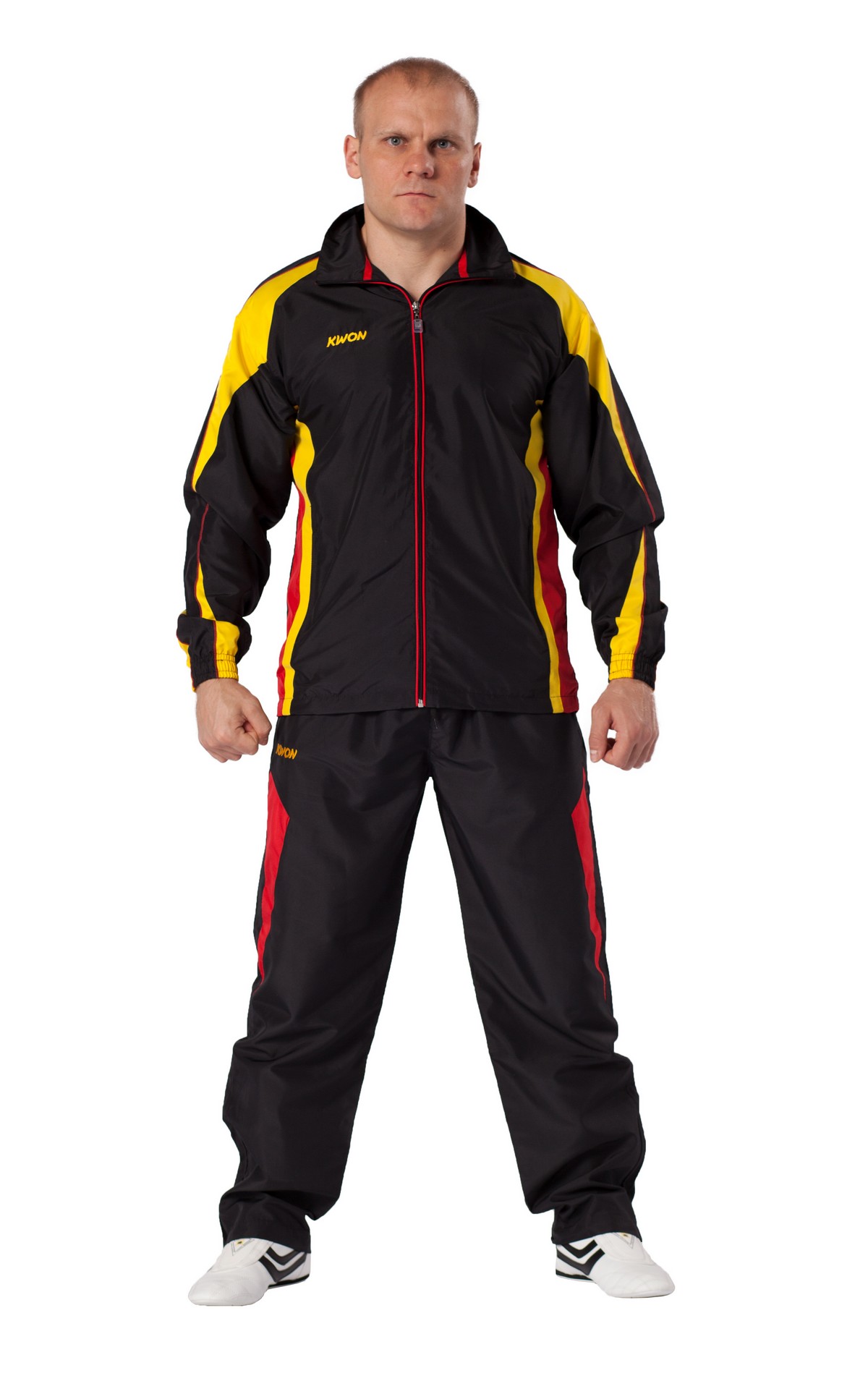 Tuta Performance Micro nero/rosso/giallo