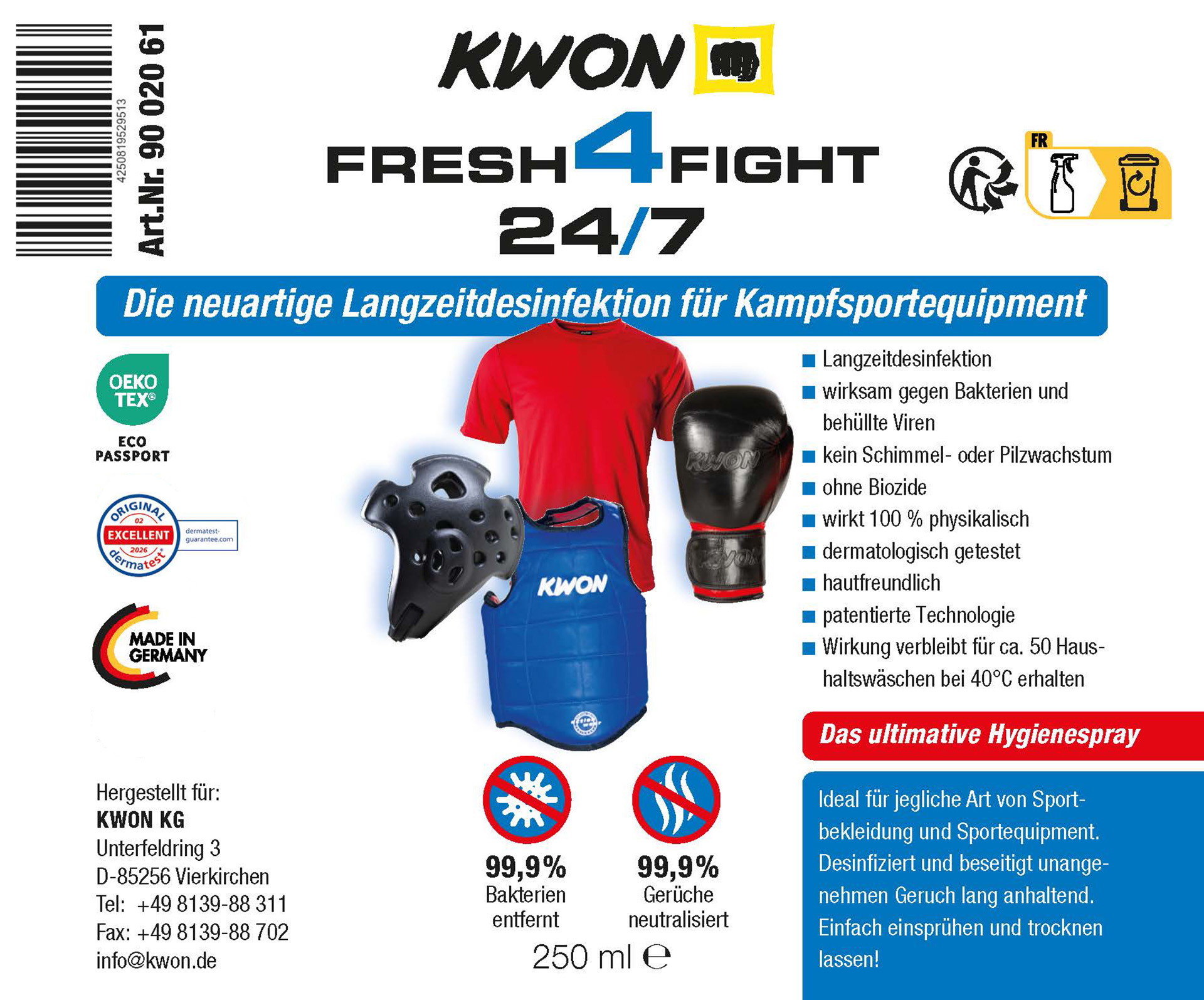 Fresh4Fight – Disinfettante a lunga durata 250 ml