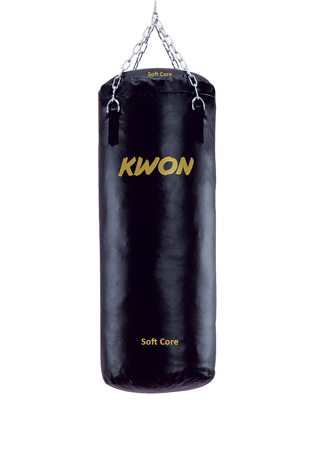 Sacco da boxe Black imbottito in similpelle, 100 cm