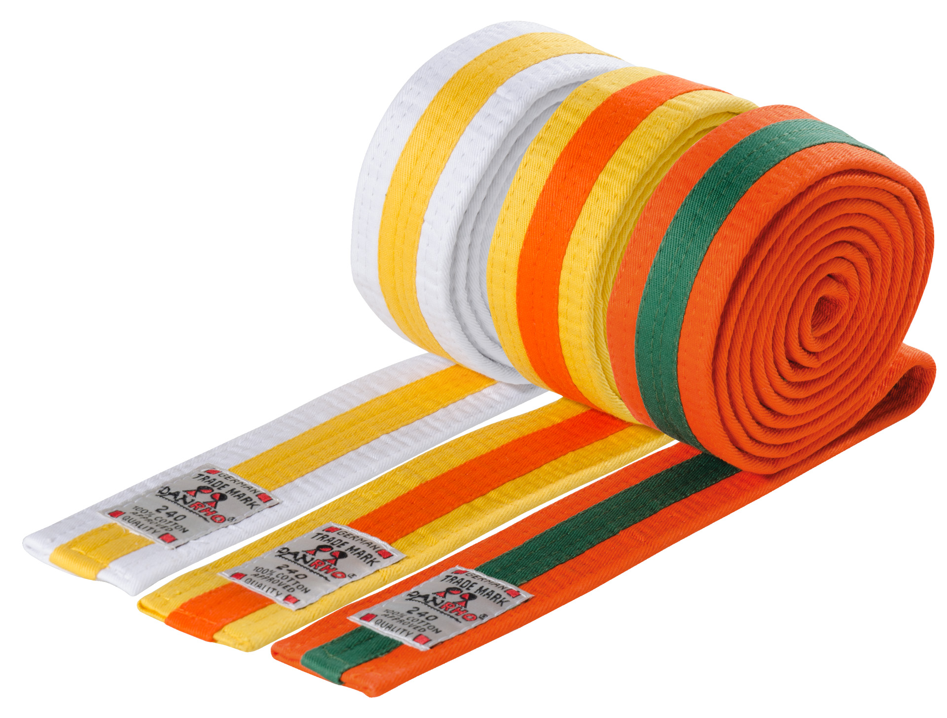 DANRHO Cinture arti marziali multicolore