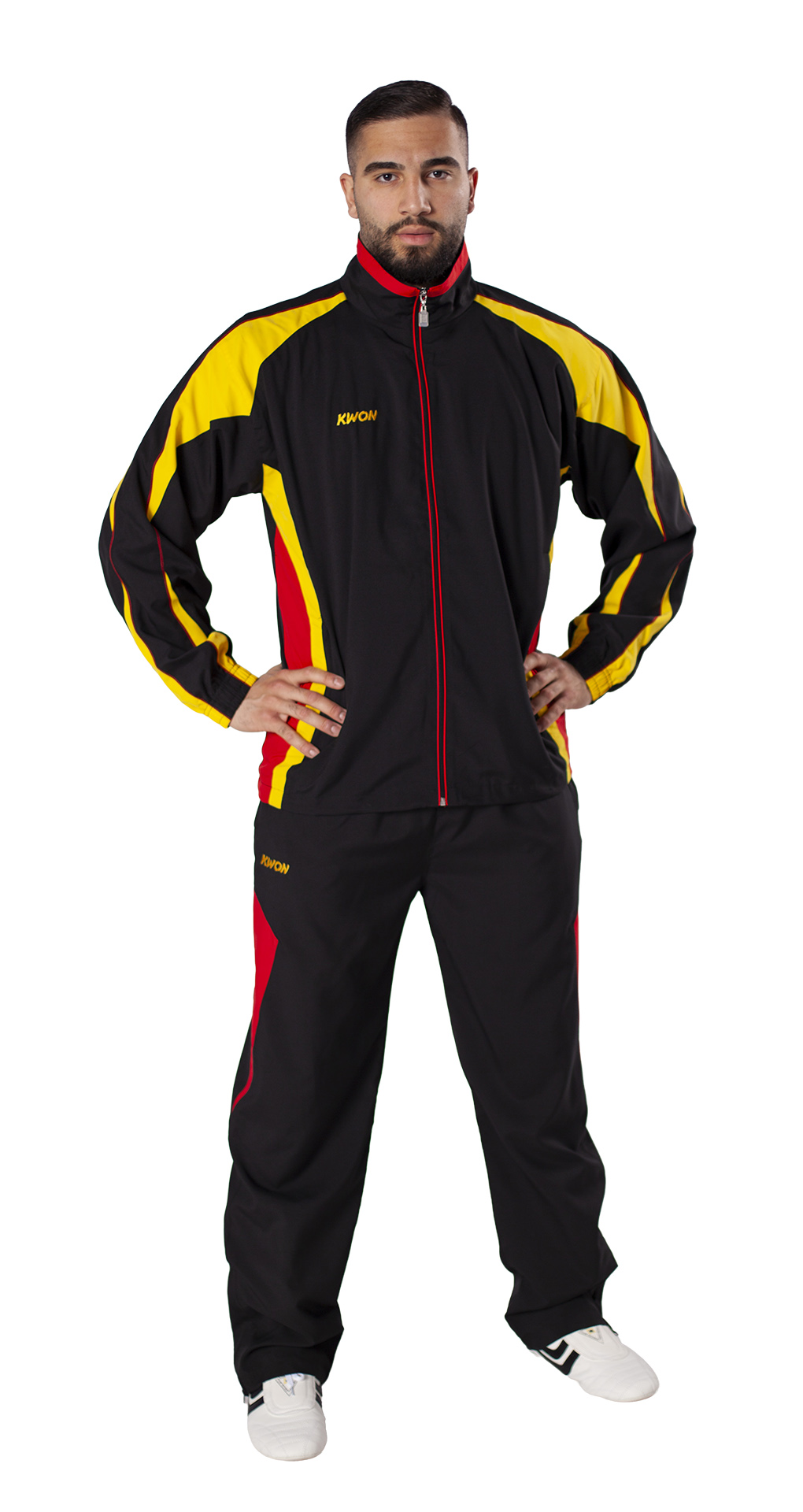 Tuta Performance Micro nero/rosso/giallo