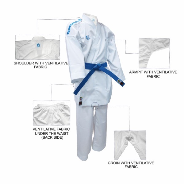 Kimono di Karate WACOKU Kumite K1 Diamond Line Approvato dalla WKF