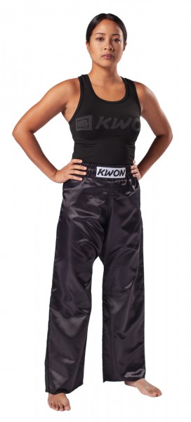 Pantaloni kickboxing neri
