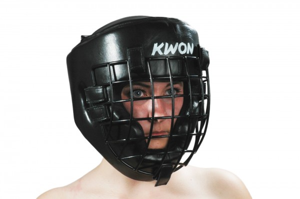 casco arti marziali difesa personale con griglia krav maga