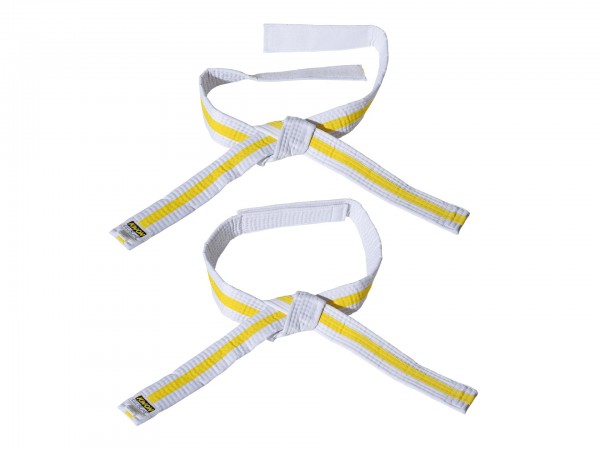 Cintura arti marziali con velcro per bambini, multicolore