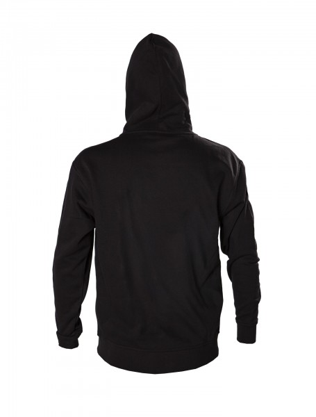 FIGHTNATURE Felpa nera con zip e logo